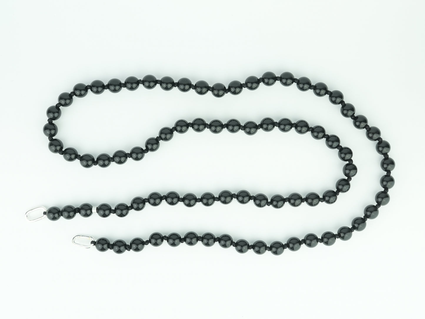Lange Handykette aus Holzperlen in Schwarz | 27x3 | Nachhaltig & Handgemacht
