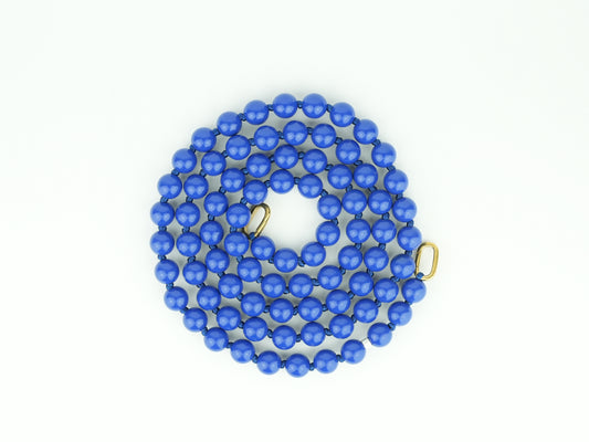 Lange Handykette aus Holzperlen in Dunkelblau | 27x3 | Nachhaltig & Handgemacht