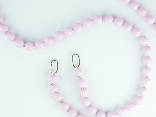 Lange Handykette aus Holzperlen in Rosa | 27x3 | Nachhaltig & Handgemacht