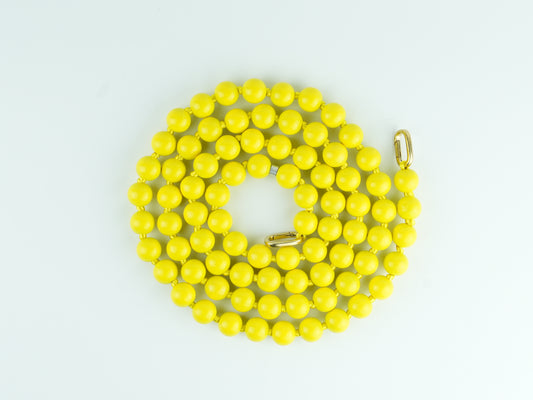 Lange Handykette aus Holzperlen in Gelb | 27x3 | Nachhaltig & Handgemacht