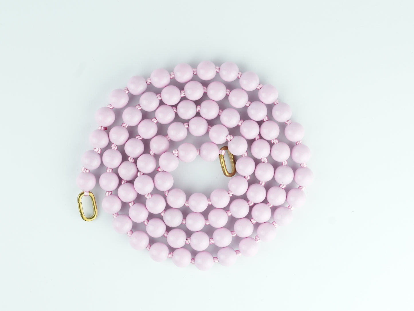 NAGAI Handykette aus Holzperlen in Rosa