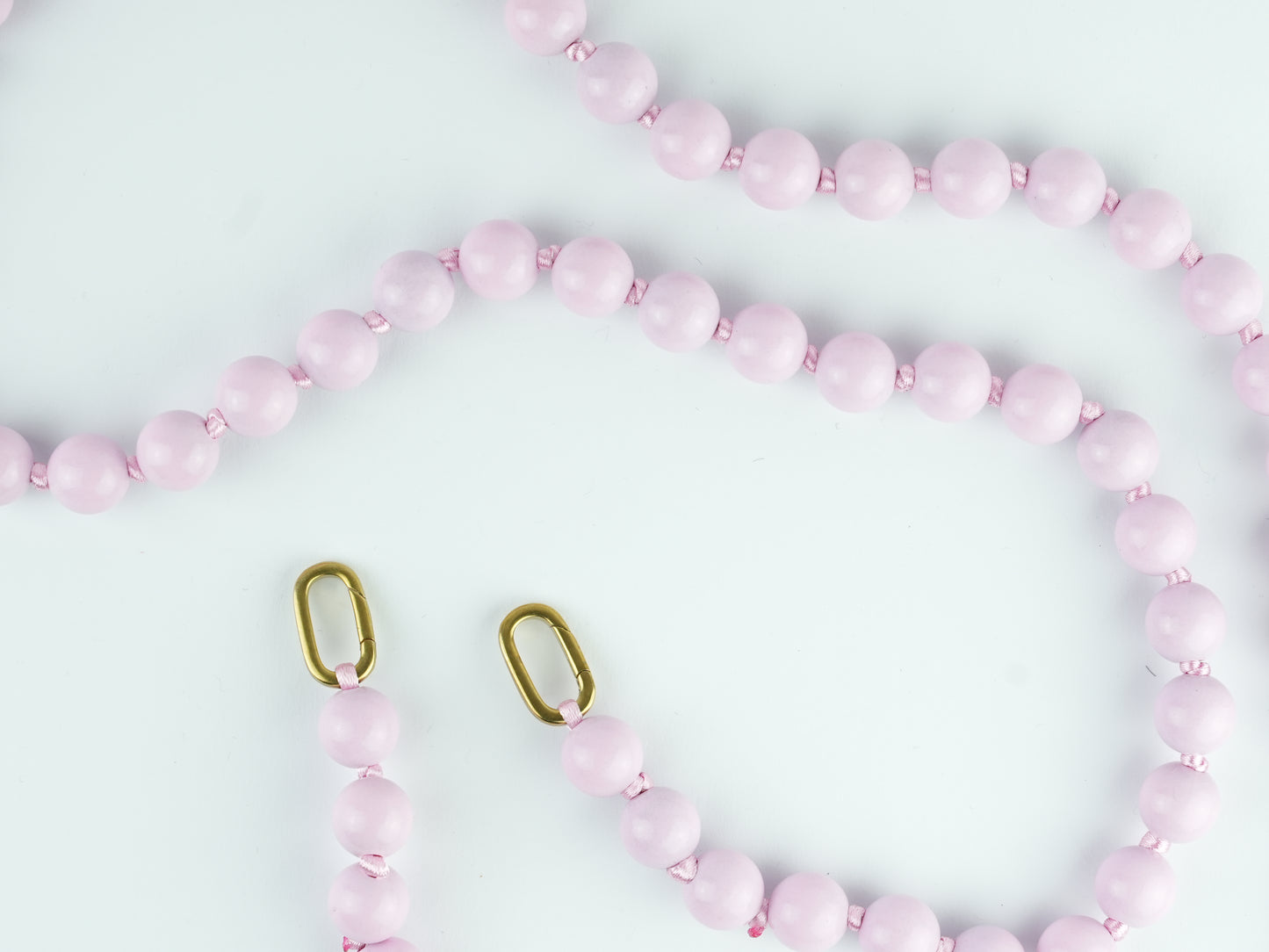 NAGAI Handykette aus Holzperlen in Rosa