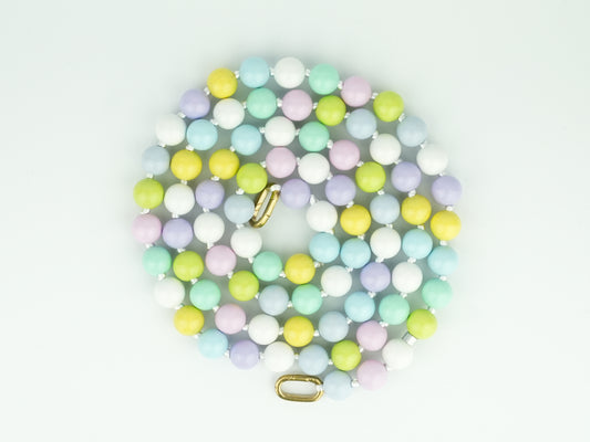 NAGAI Handykette aus Holzperlen in Pastell Regenbogen