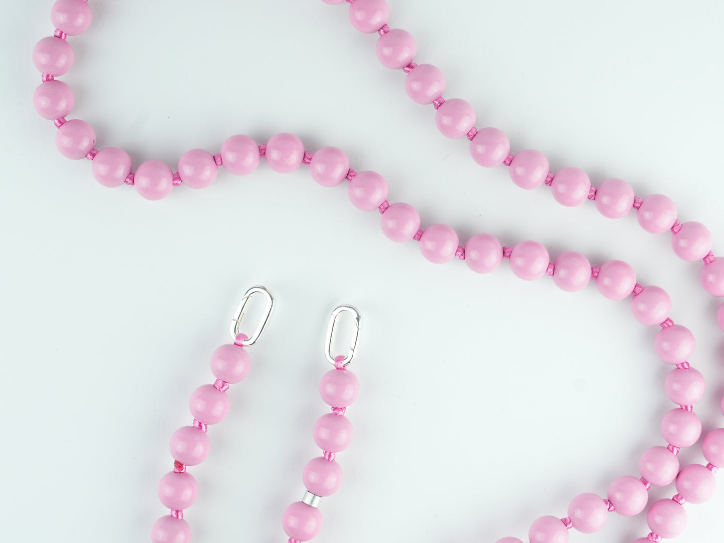 NAGAI Handykette aus Holzperlen in Pink